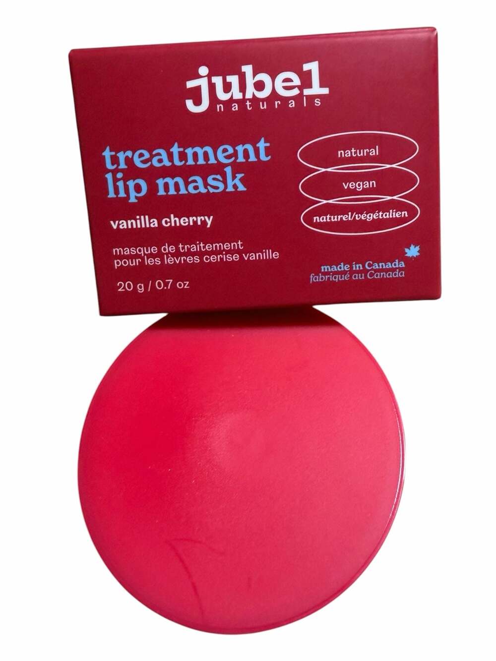 Jubel Naturals Vanilla Cherry Treatment Lip Mask 20g / 0.7 oz